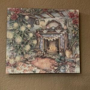 Christmas vintage scene picture